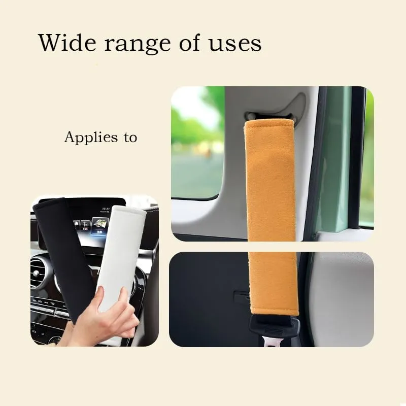 2PCS Auto Seatbelt Cover for Dodge Challenger 2008–2023, Seatbelt Shoulder Pad, Vehicle Seat Belt Pads, Seatbelt Protector, Safety Belt Cover,White-Mesh Surface