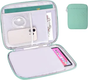 8-9 Inch Tablet Sleeve Bag, Padded Travel Pouch for Galaxy Tab A9 8.7/Tab A 8.4/Fire HD 8 (Green, 8-9 Inch)