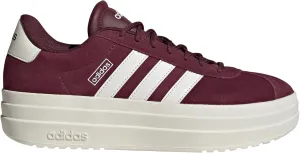 adidas Women's VL Court Sneaker, Maroon/White/Off-White, 7.5