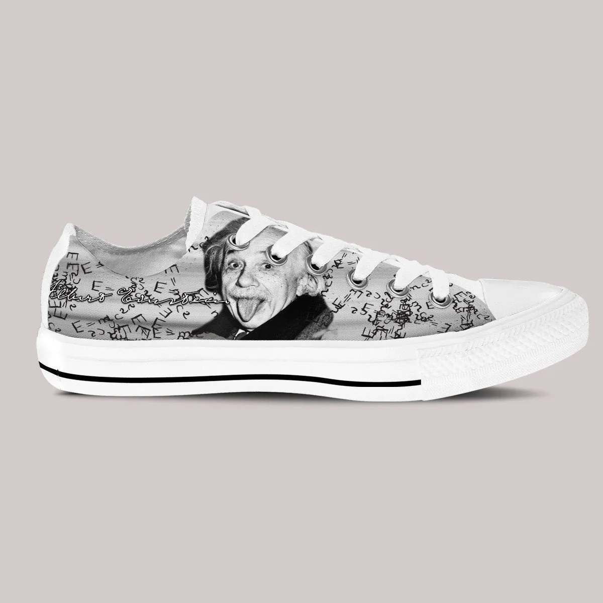 albert einstein ladies low cut sneakers