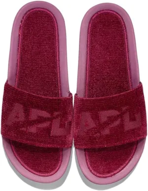 APL: Athletic Propulsion Labs Men's Techloom Velvet Slide (BURGUNDY, us_footwear_size_system, adult, men, numeric, medium, numeric_9)