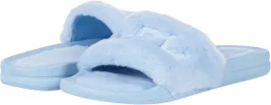 APL: Athletic Propulsion Labs Women's Shearling Slide, Ice Blue, 8