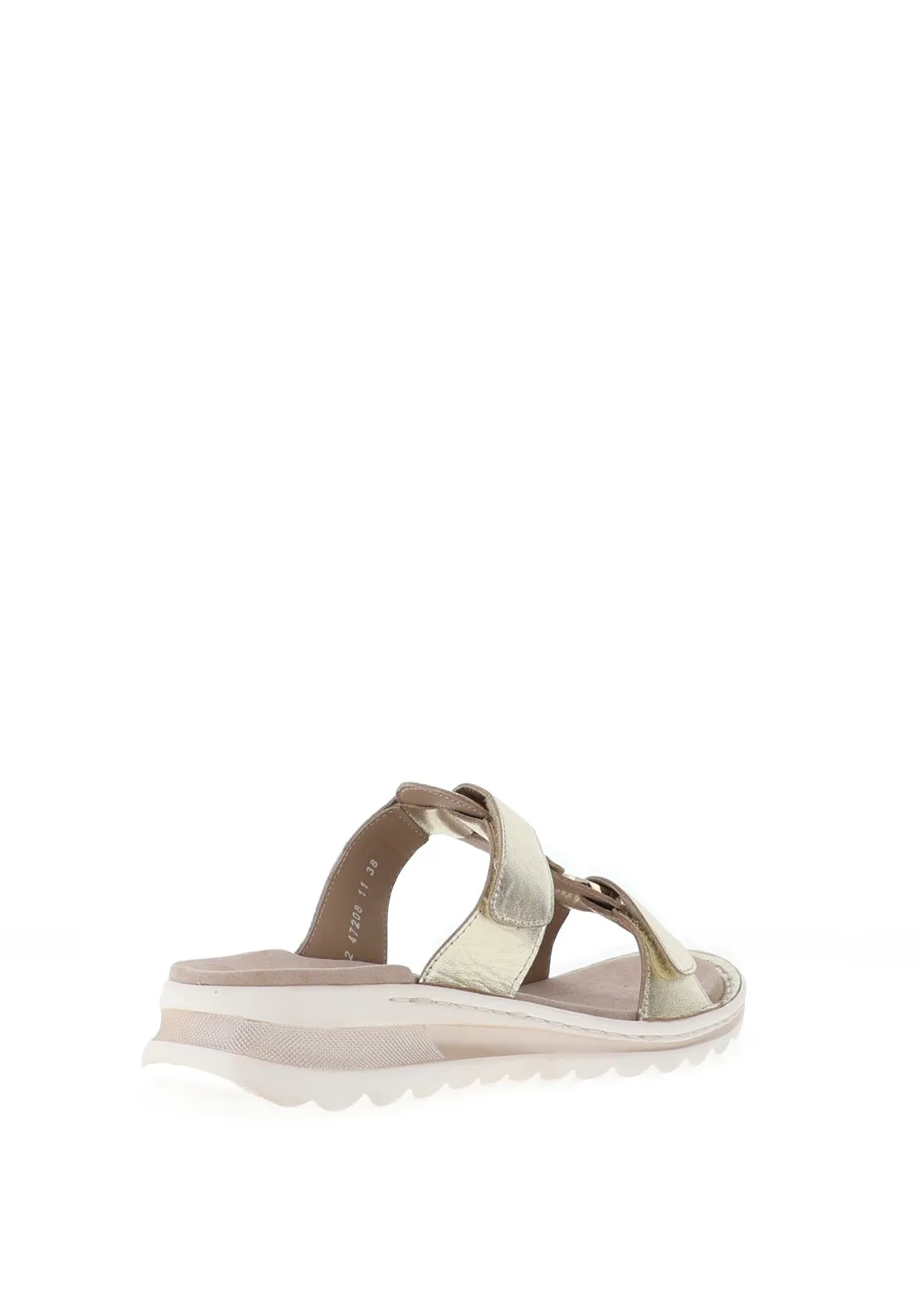 Ara Tampa Metallic Mule Sandals, Gold