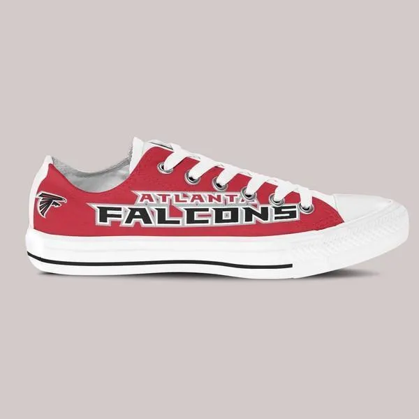 atlanta falcons ladies low cut sneakers