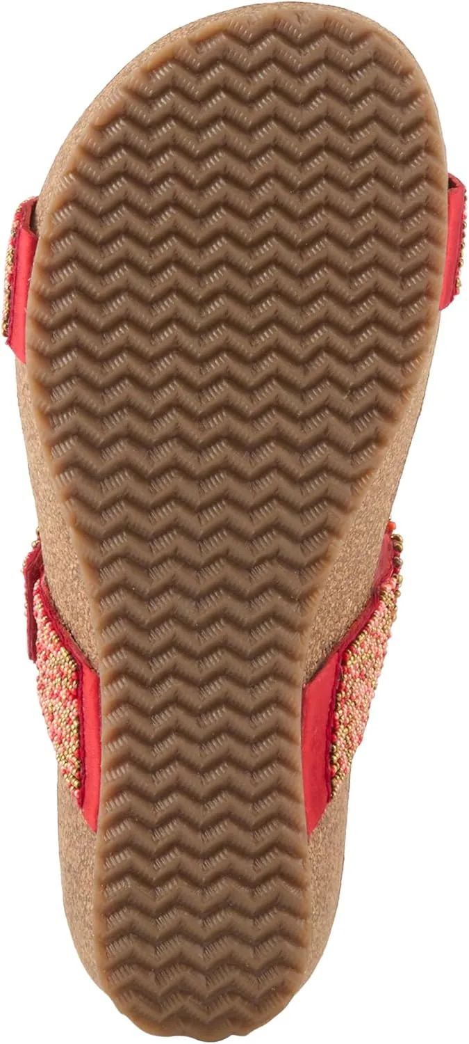 Azura Bahama Slide Sandals | Women's Footwear with Beads, Crystals & Cork Wedge