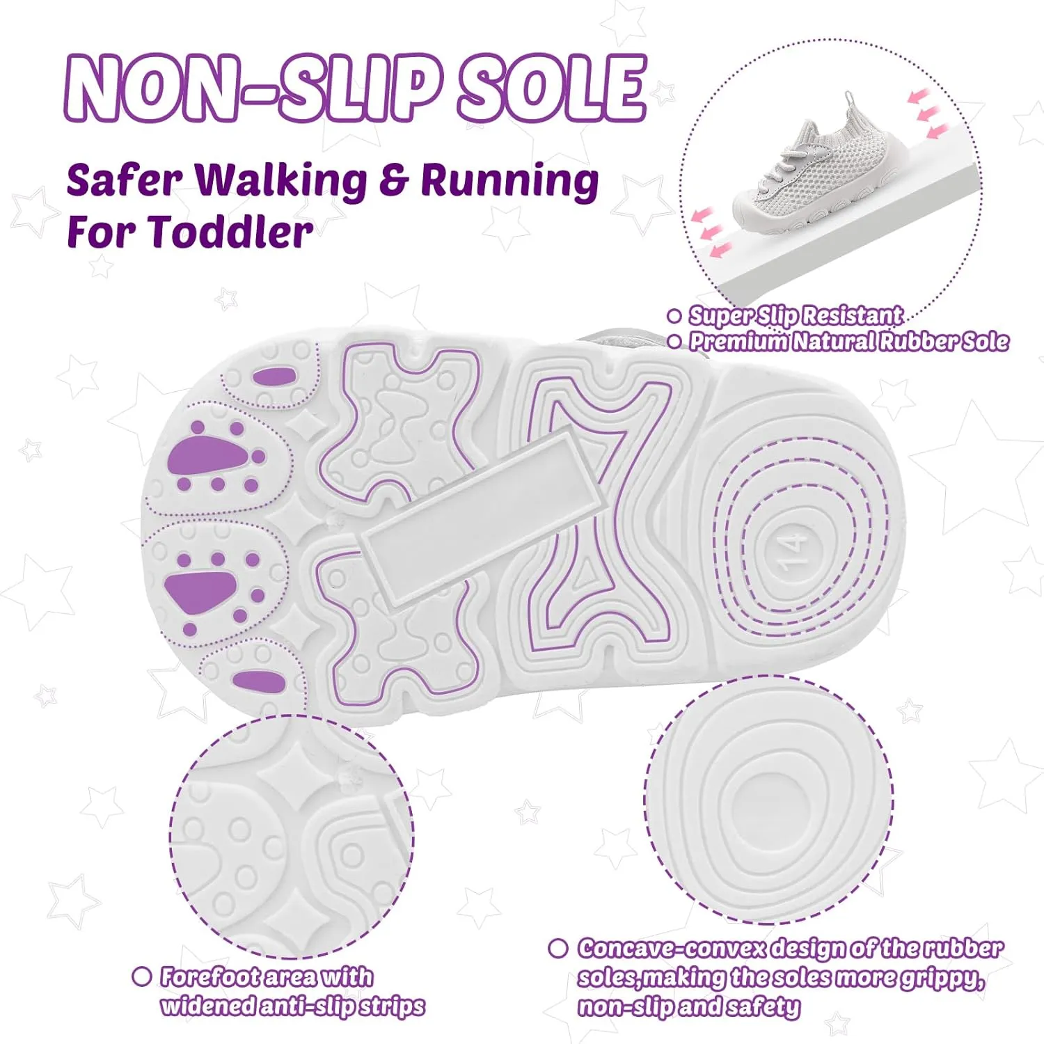 Baby Walking Shoes Toddler Girl Boy Soft Sole Breathable Cotton Canvas Shoes Infant Lightweight Non-Slip Safer Slip-on First Walkers Shoes Casual Tennis Wide Sneakers Rubber Soles Running Outdoor