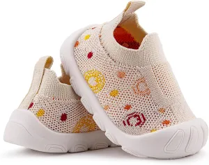 Baby Walking Shoes Toddler Girl Boy Soft Sole Breathable Cotton Canvas Shoes Infant Lightweight Non-Slip Safer Slip-on First Walkers Shoes Casual Tennis Wide Sneakers Rubber Soles Running Outdoor