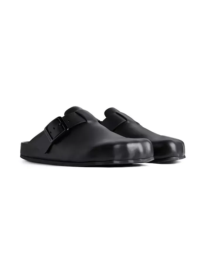 BALENCIAGA SUNDAY CALFSKIN LEATHER MULE CLOGS