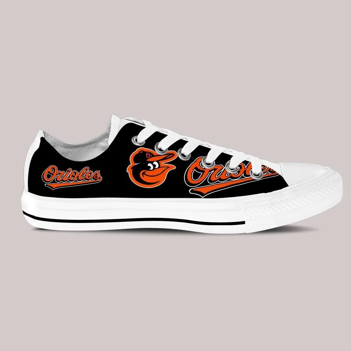 baltimore orioles mens low cut sneakers cut