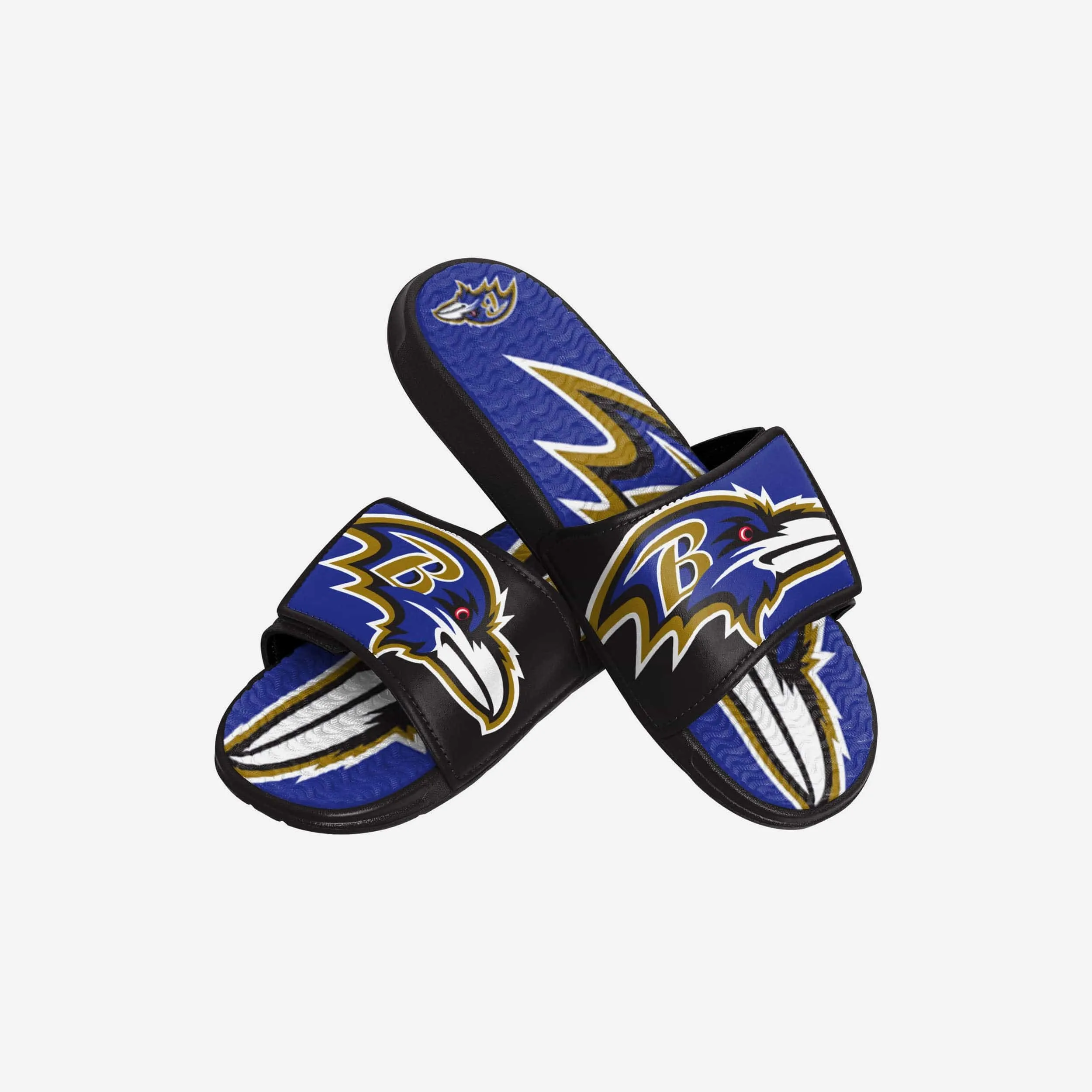 Baltimore Ravens Youth Colorblock Big Logo Gel Slide