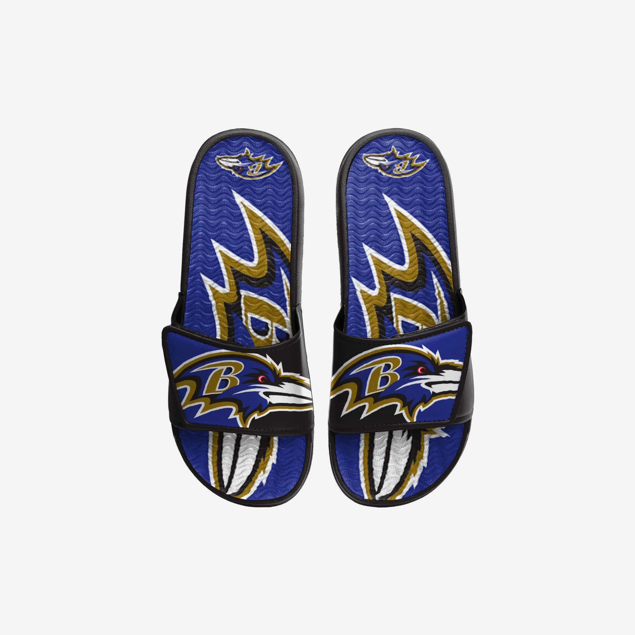 Baltimore Ravens Youth Colorblock Big Logo Gel Slide