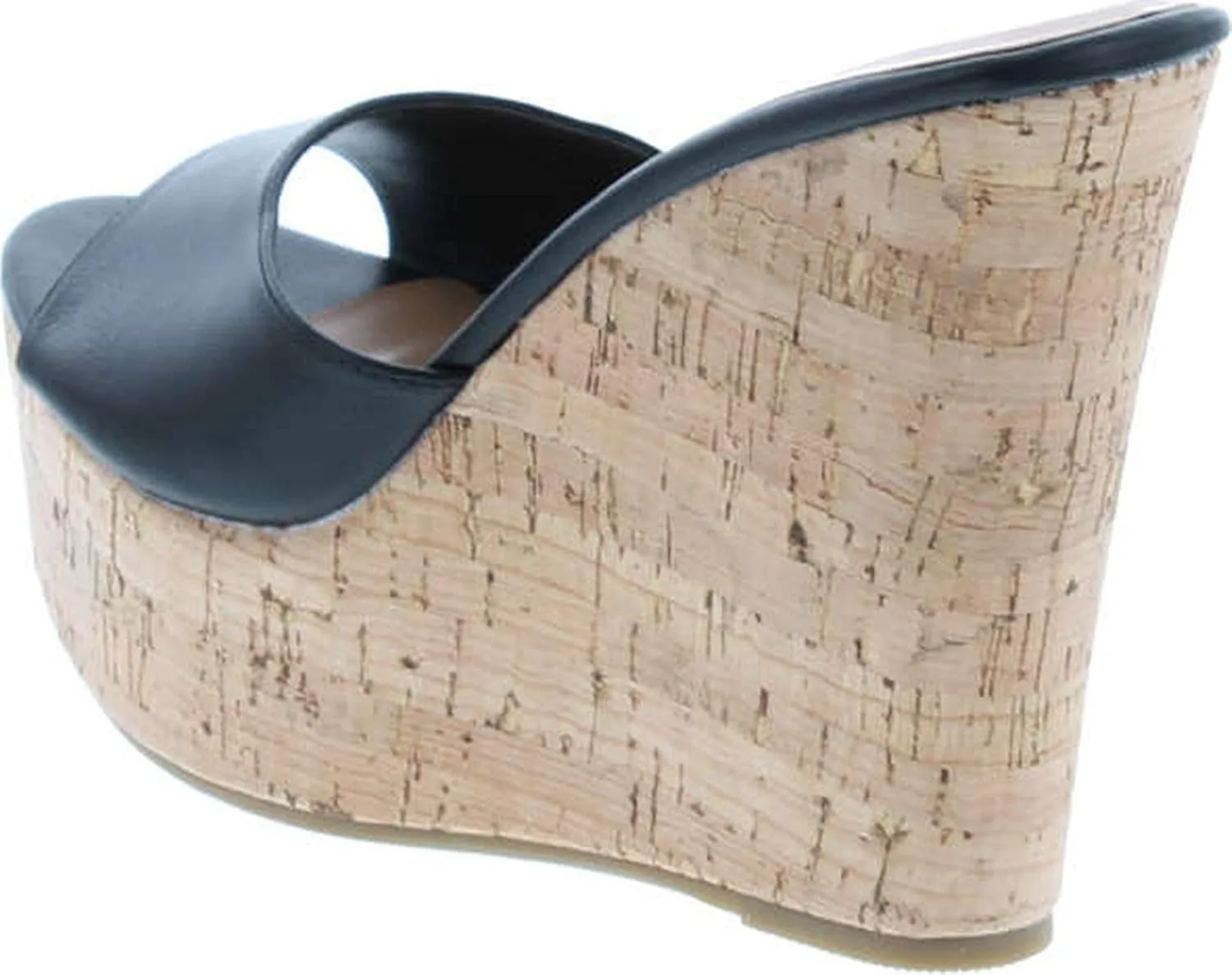 BAMBOO® Women's Clear Band Platform Wedge Slide
