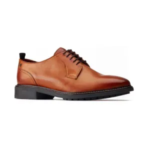 Base London Boston Washed Tan Derby Style Shoe