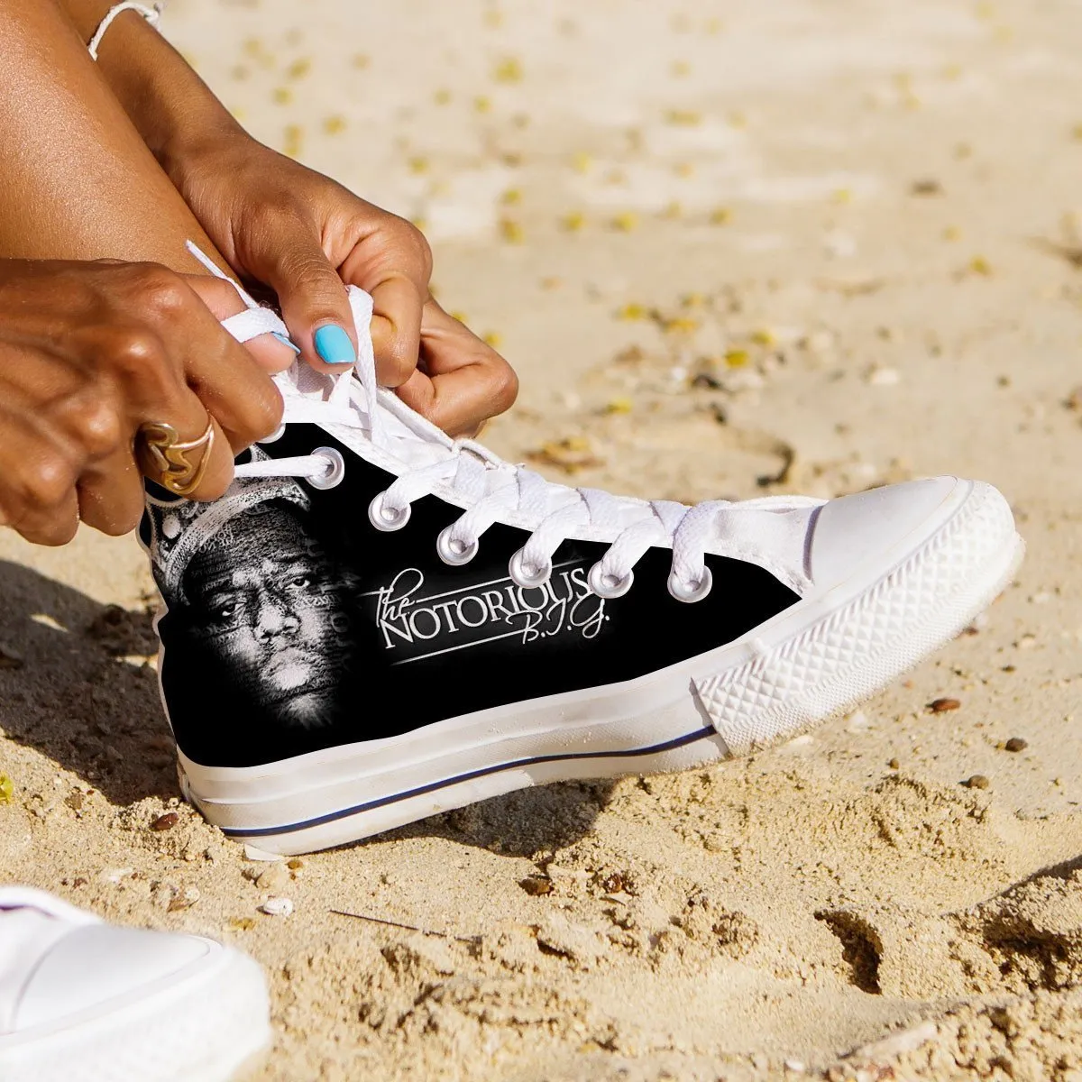 biggie  ladies high top sneakers