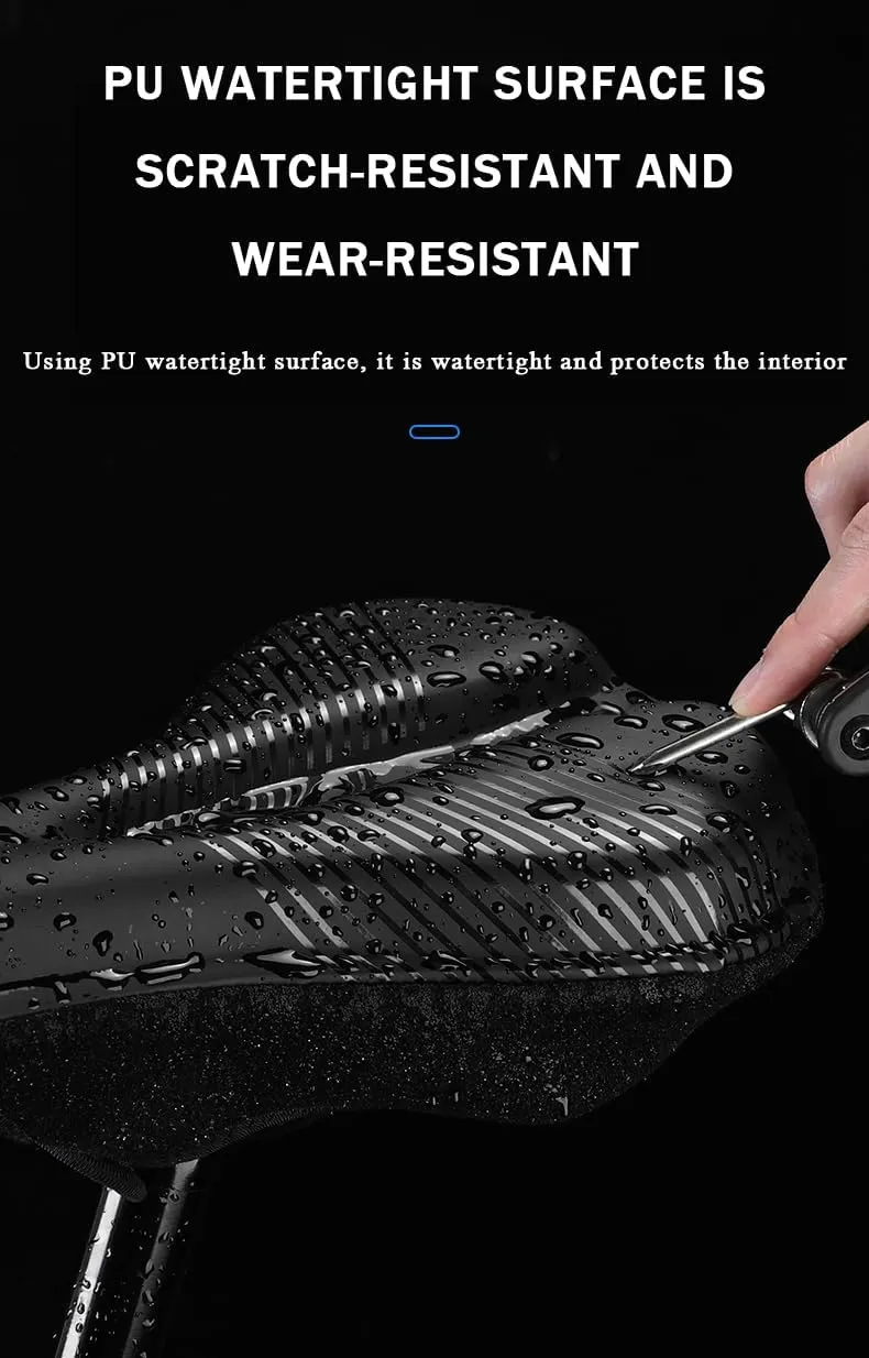 Bike Seat Cushion for Diamondback Bicycles Haanjenn Bicycles Haanjenn Comp, Memory Foam & Gel Padded Cover Bicycle Seat for Men Women Shock-Absorbing Comfort Bike Seat Pad,A