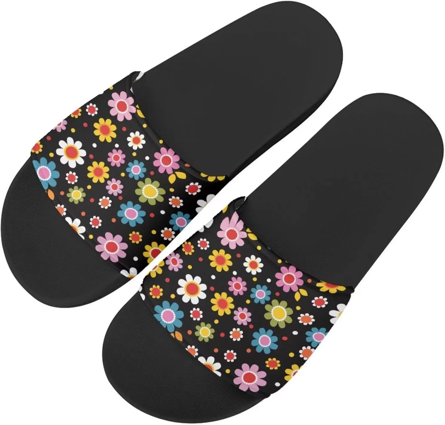 Binienty Womens Slippers with Rubber Sole Soft-Lightweight House Slipper Casual Style Sandals Shower Shoes