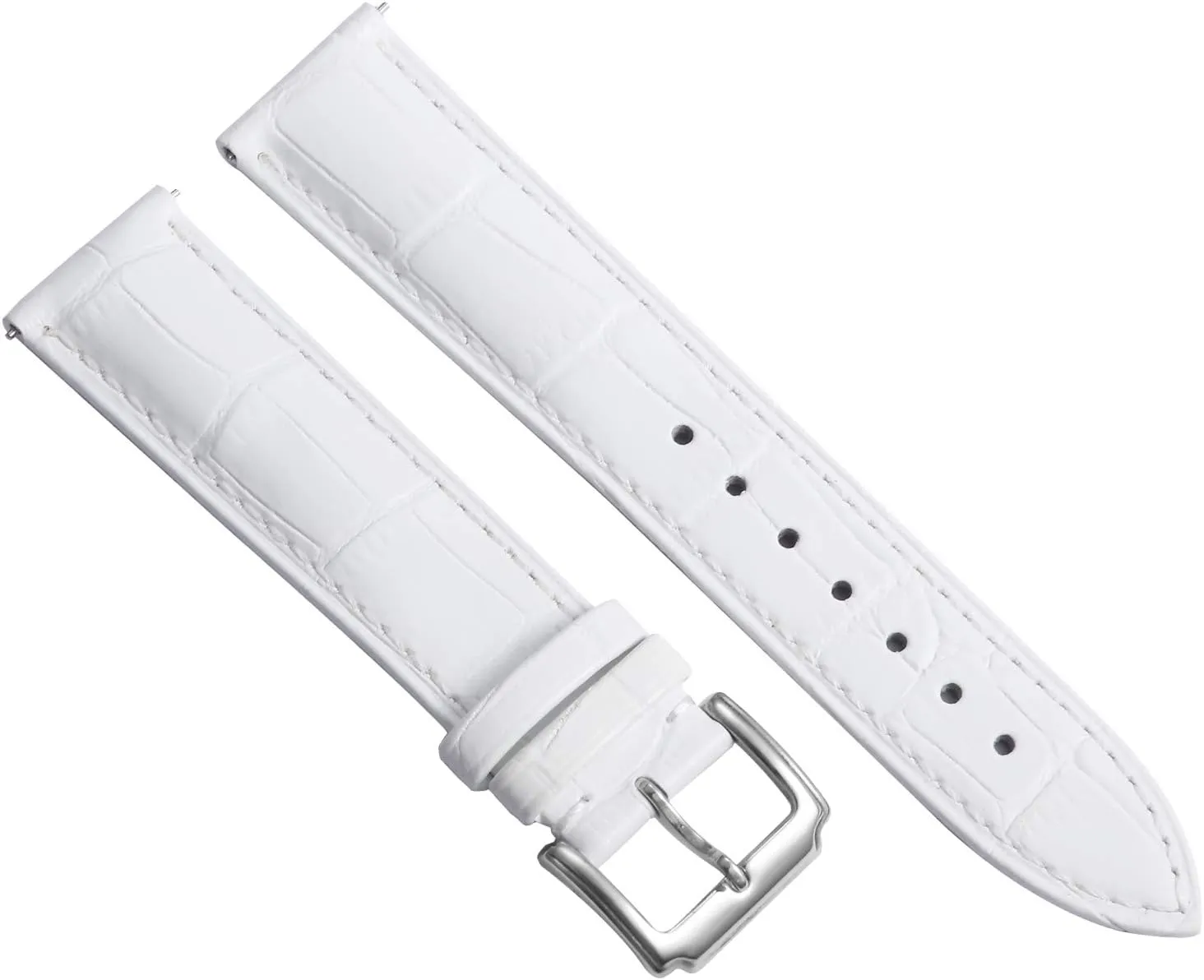 BINLUN Genuine Leather Watch Bands Women Men Quick Release Leather Watch Straps Replacement with 12 Colors Option (10mm, 12mm, 14mm, 15mm, 16mm, 17mm, 18mm, 19mm, 20mm, 21mm, 22mm, 23mm)