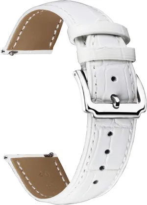 BINLUN Genuine Leather Watch Bands Women Men Quick Release Leather Watch Straps Replacement with 12 Colors Option (10mm, 12mm, 14mm, 15mm, 16mm, 17mm, 18mm, 19mm, 20mm, 21mm, 22mm, 23mm)