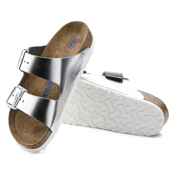 BIRKENSTOCK - ARIZONA DOUBLE STRAP MULE - SILVER