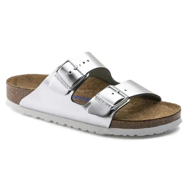 BIRKENSTOCK - ARIZONA DOUBLE STRAP MULE - SILVER