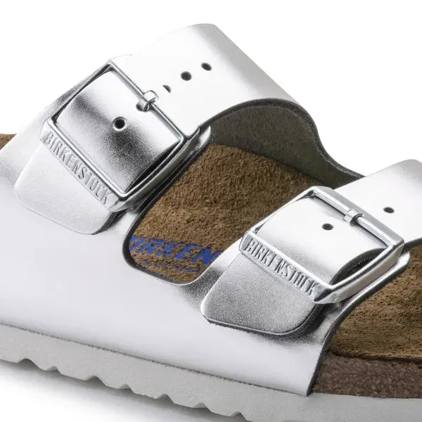 BIRKENSTOCK - ARIZONA DOUBLE STRAP MULE - SILVER