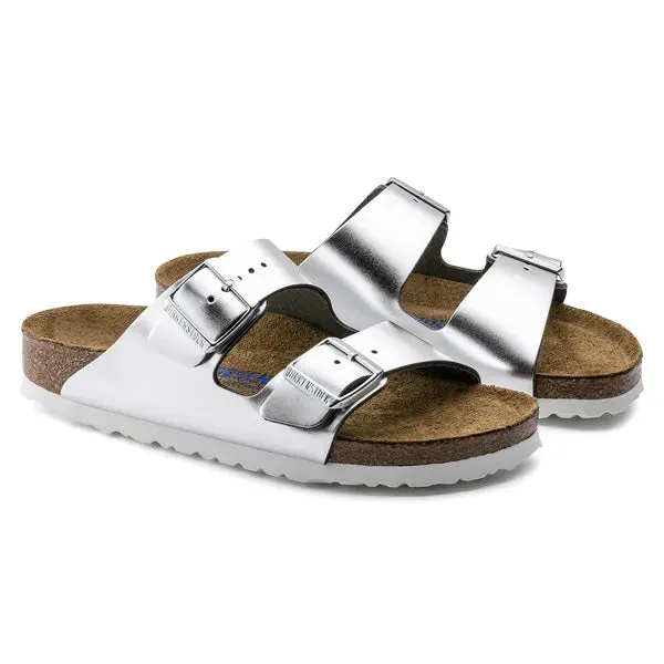 BIRKENSTOCK - ARIZONA DOUBLE STRAP MULE - SILVER
