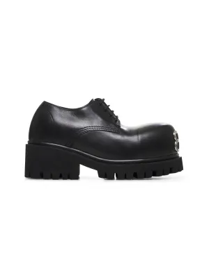 Black leather Stomper derby
