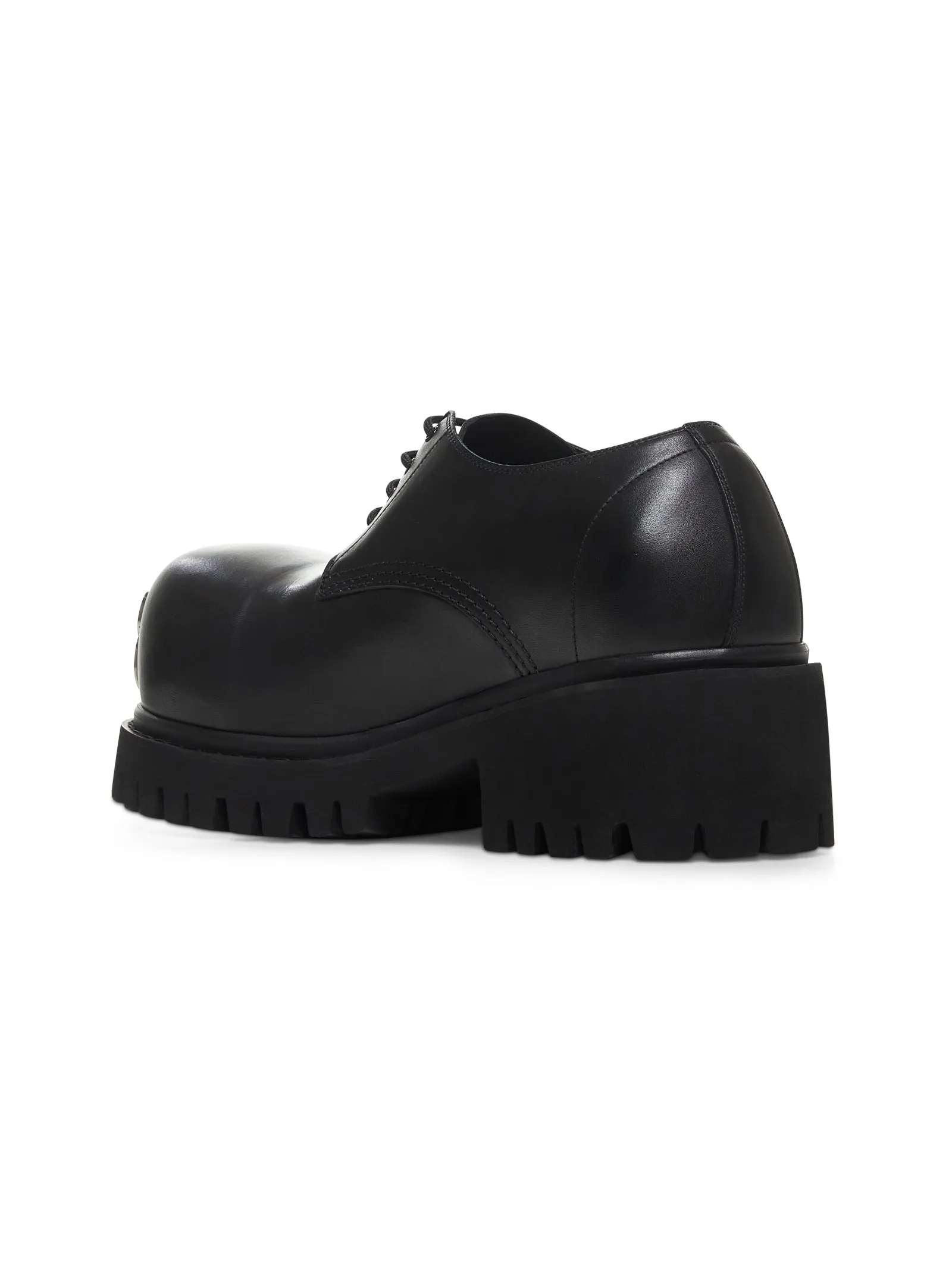 Black leather Stomper derby