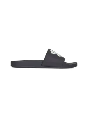 Black rubber Slide Pool sandals