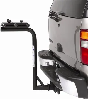 BR125 3-Bike Rack with Integrated Lock for 1-1/4" Receiver; Black