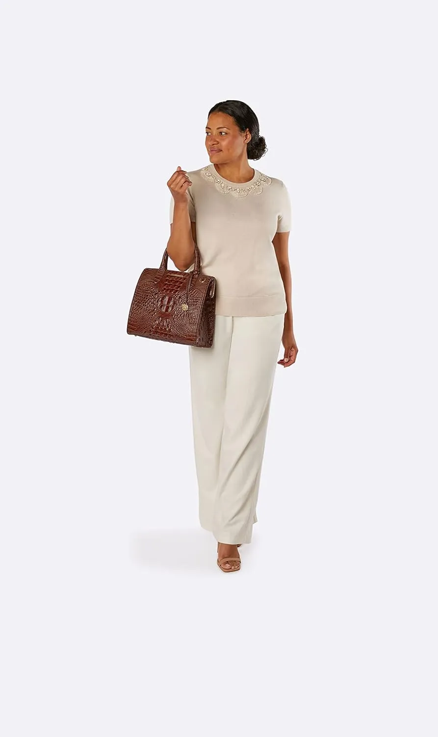 BRAHMIN Melbourne Caroline Satchel