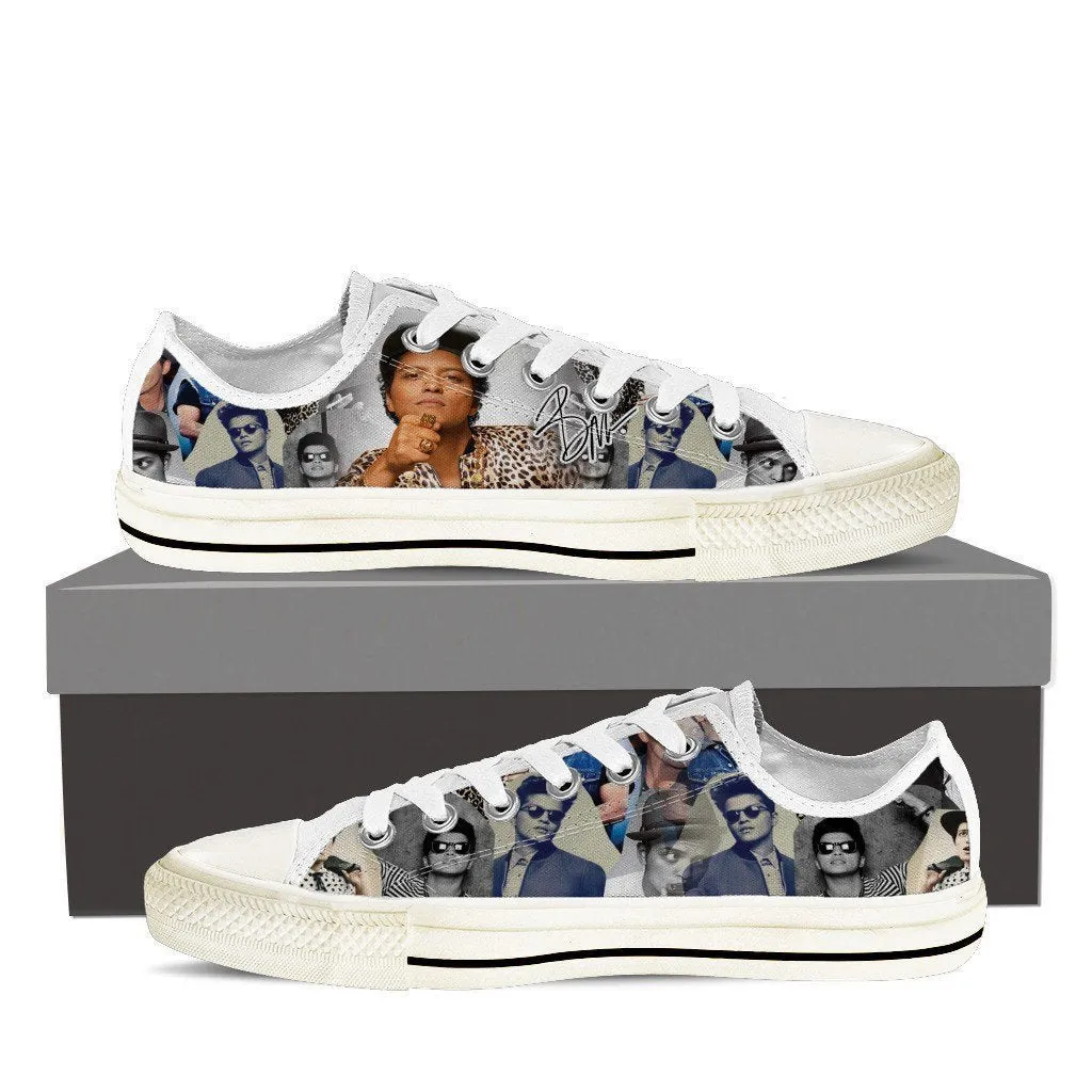 bruno mars mens low cut sneakers