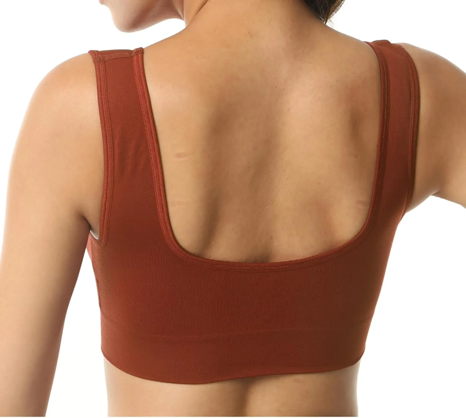 Cabales KINYAOYAO Women's Plus Size High Impact Seamless Racerback Padded Bra
