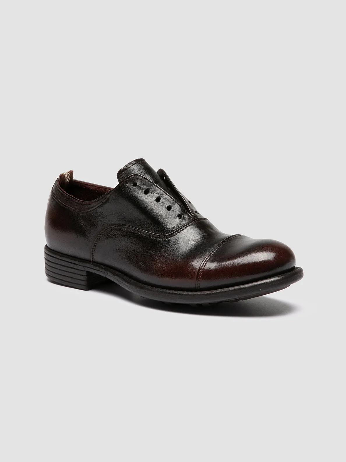 CALIXTE 003 - Brown Leather Oxford Shoes