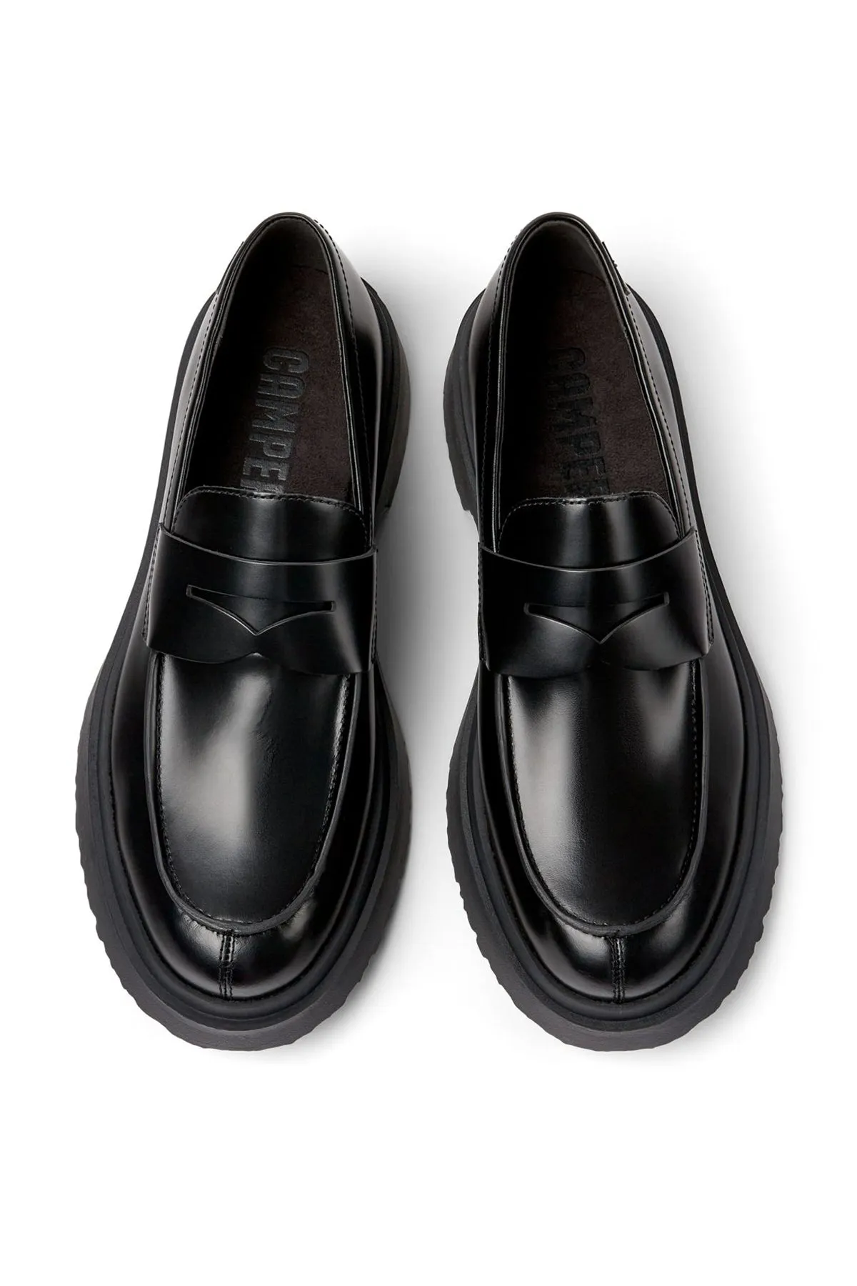 Camper Erkek Siyah Walden Deri Casual Loafer
