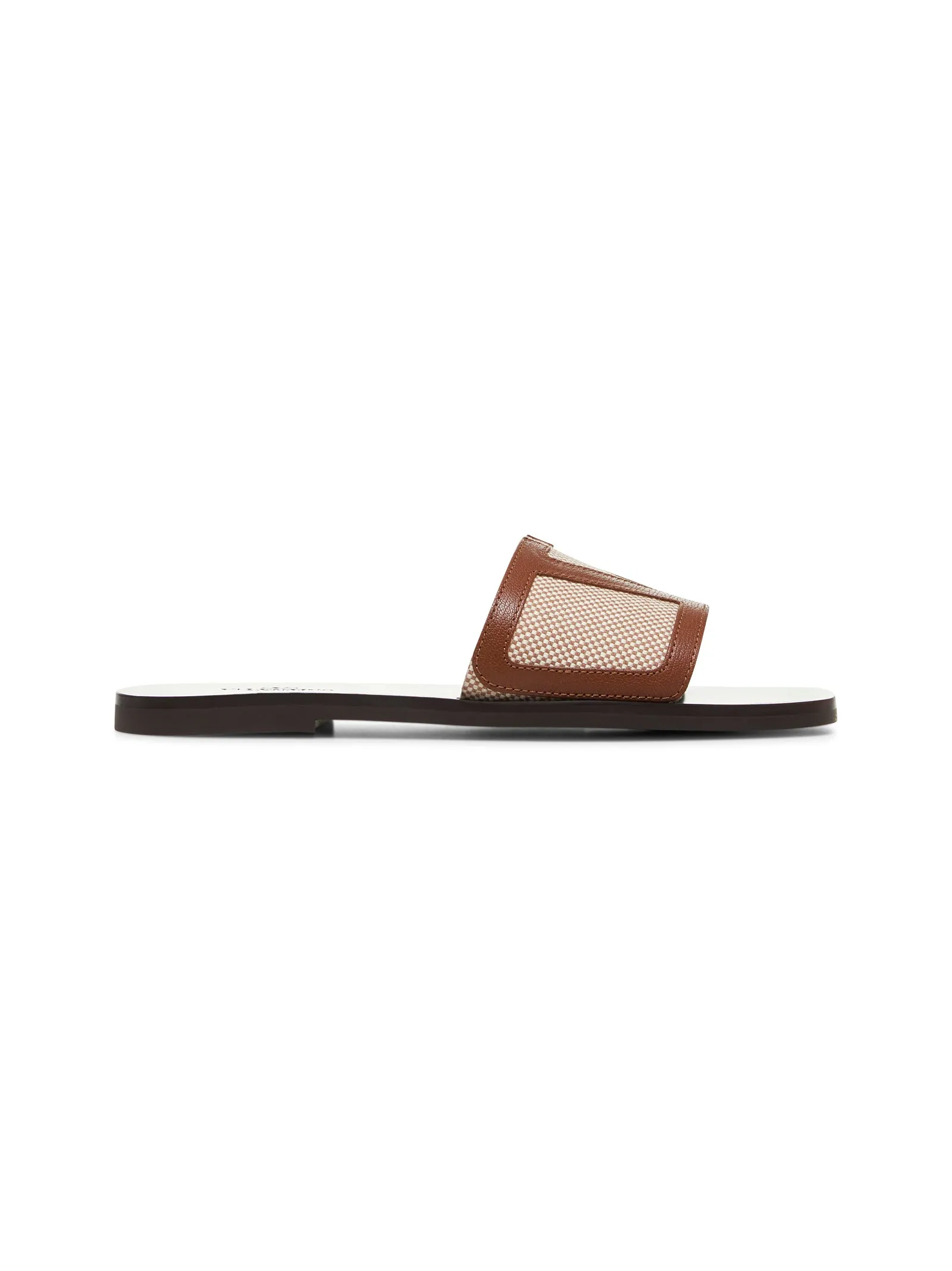 Canvas and nappa Viva Superstar Slide sandals