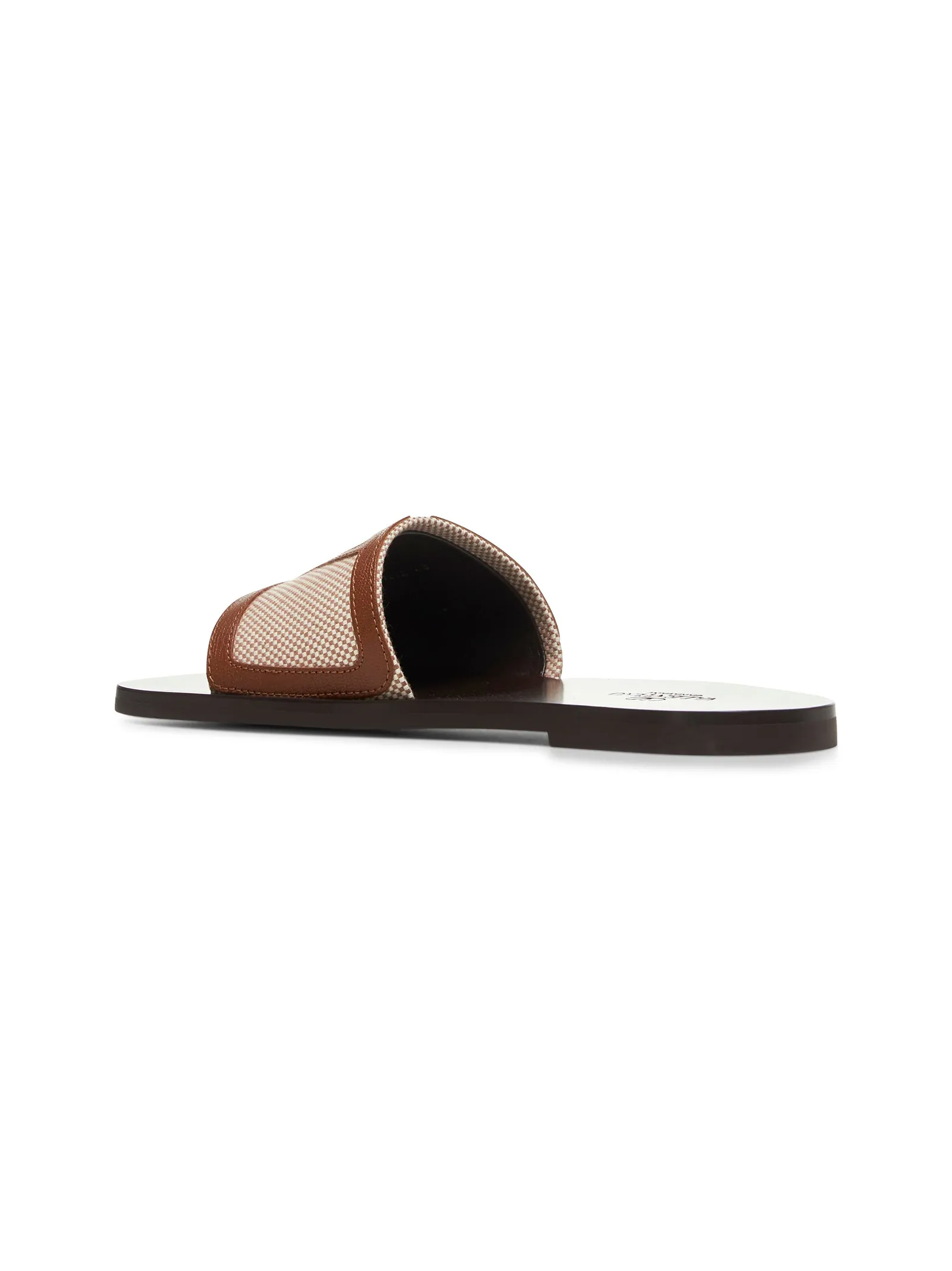 Canvas and nappa Viva Superstar Slide sandals
