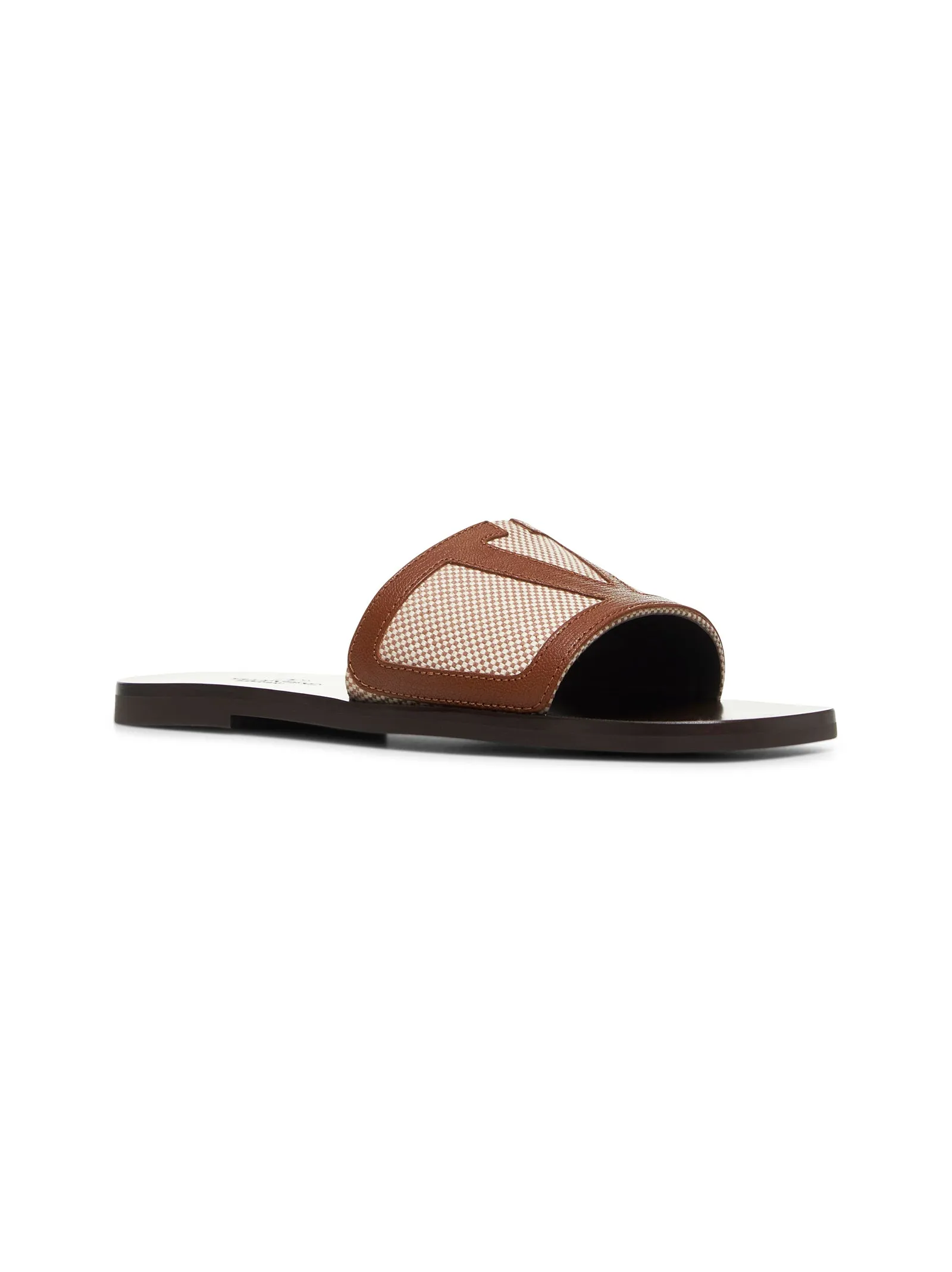 Canvas and nappa Viva Superstar Slide sandals
