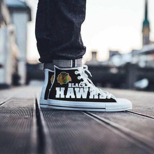 chicago blackhawks mens high top sneakers high top
