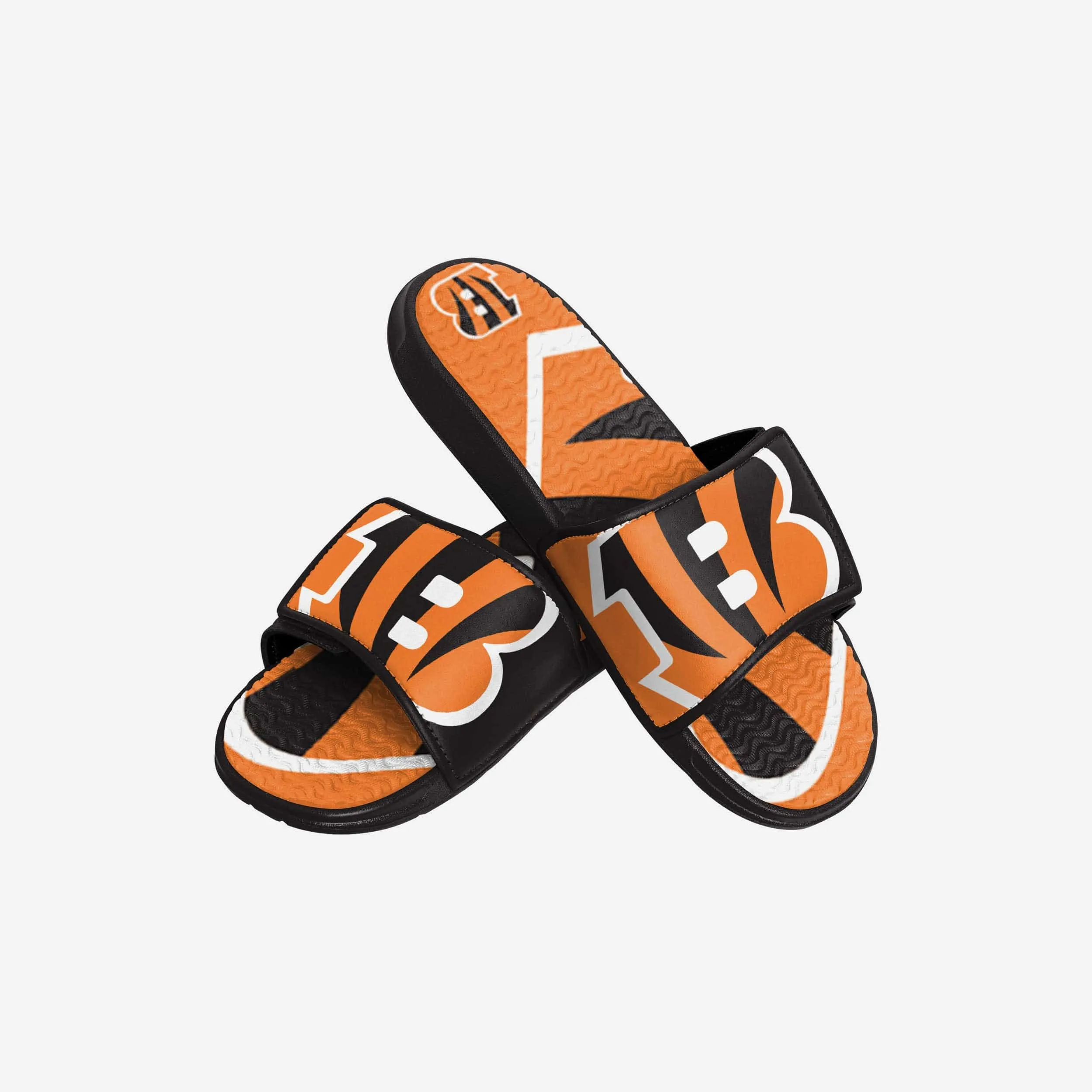 Cincinnati Bengals Youth Colorblock Big Logo Gel Slide