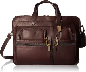 Claire Chase Jumbo Executive Computer Brief, Cafe, One Size