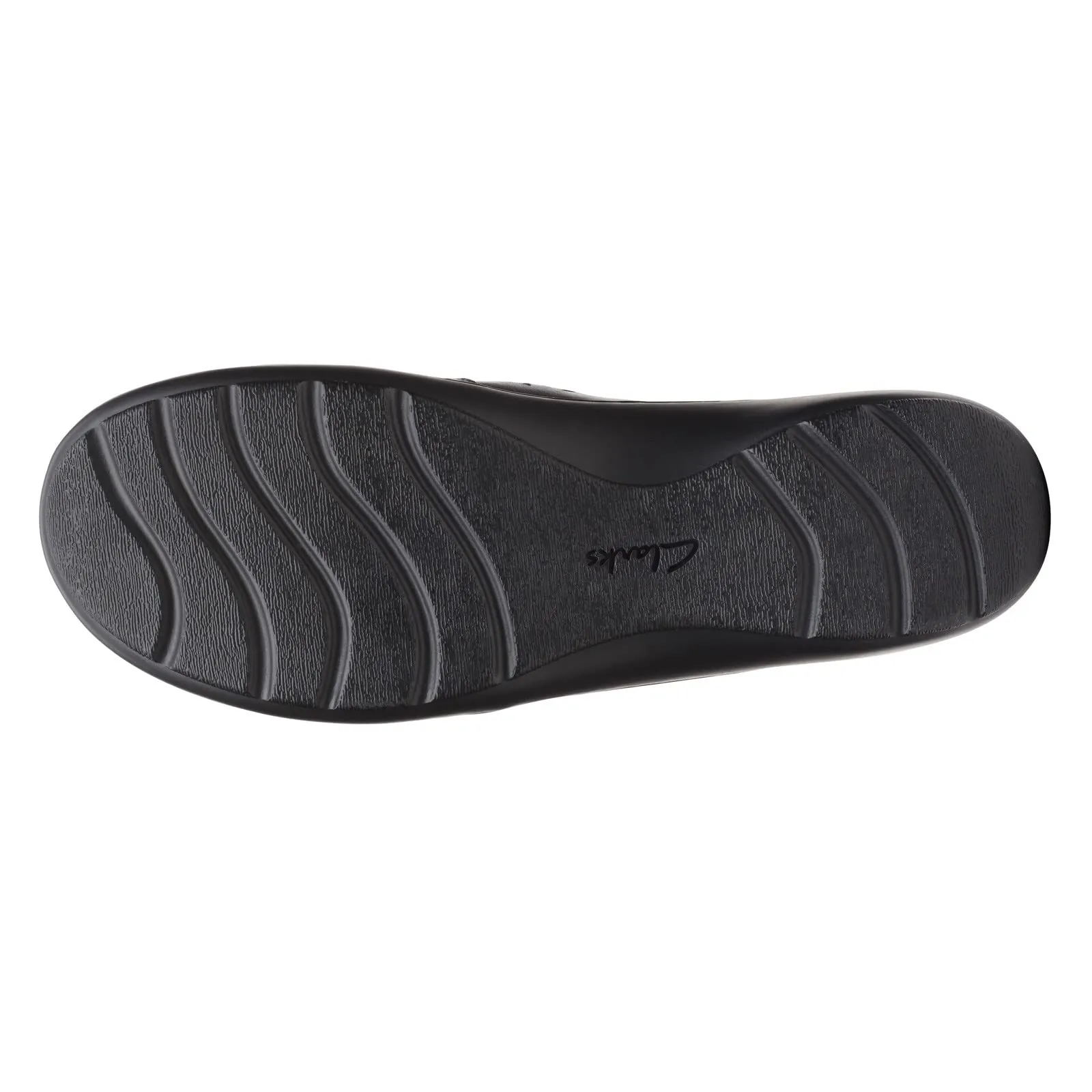 Clarks Cora Sky Loafer, Black Leather, 11 Medium