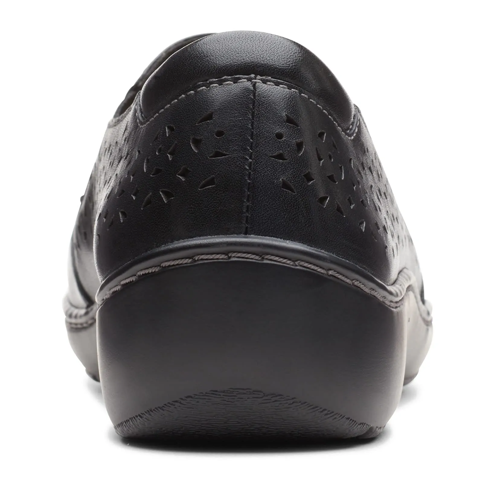 Clarks Cora Sky Loafer, Black Leather, 11 Medium