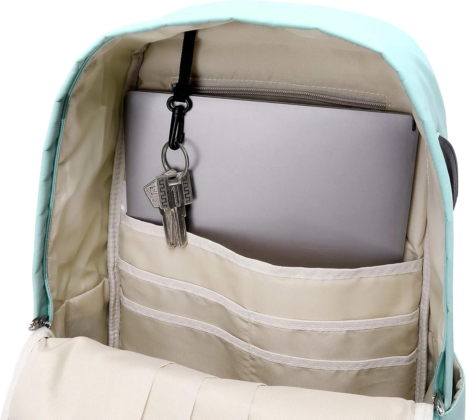 Classic Backpack for Women Stylish School Backpack for Teen Girl Light Blue