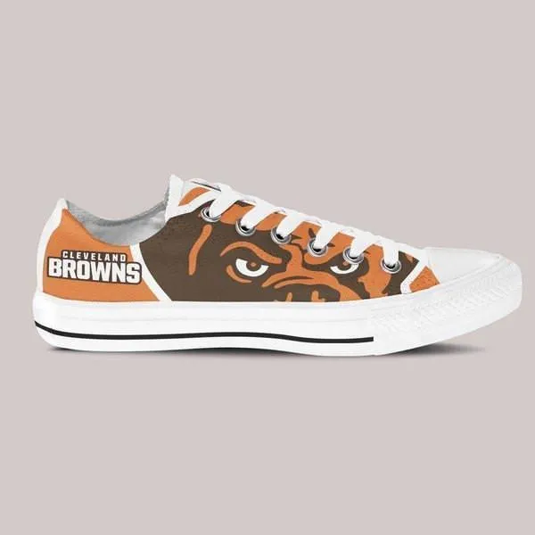 cleveland browns ladies low cut sneakers