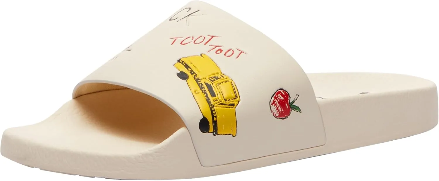 Coach Men's Slide Sandal with Sketch Print Platform