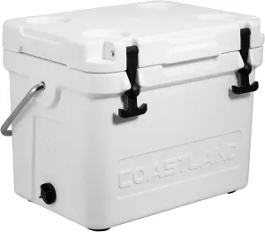 Coastland Bay Series Cooler Premium Everyday Use Insulated Rotomolded Cooler, Small Ice Chest for Tight Spaces, Soccer Games, & Tailgates
