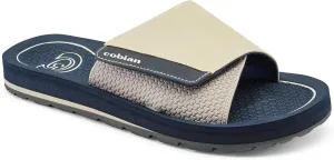 Cobian Men's DRT Slide Comfortable Leather Strap Slides Sandals