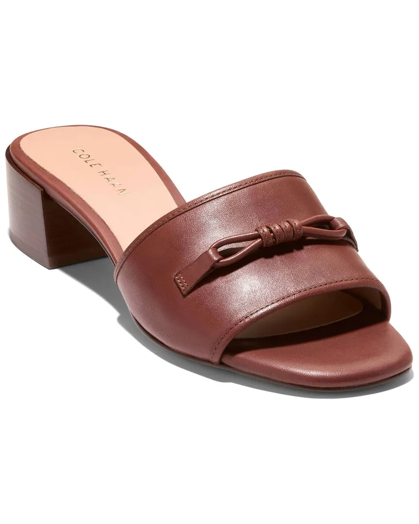 Cole Haan Cailyn Bow Mule Leather Sandal