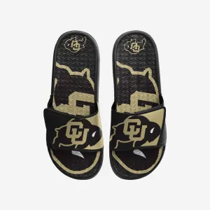 Colorado Buffaloes Colorblock Big Logo Gel Slide